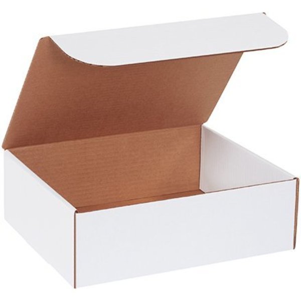 Box Packaging Corrugated Literature Mailers, 12"L x 10"W x 4"H, White ML12104